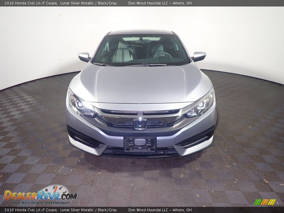 2016 Honda Civic LX-P Coupe Lunar Silver Metallic / Black/Gray Photo #5