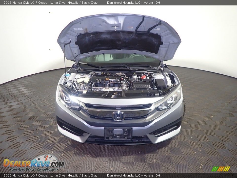 2016 Honda Civic LX-P Coupe Lunar Silver Metallic / Black/Gray Photo #6