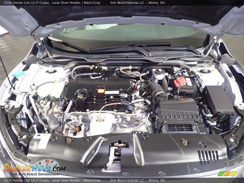 2016 Honda Civic LX-P Coupe Lunar Silver Metallic / Black/Gray Photo #7
