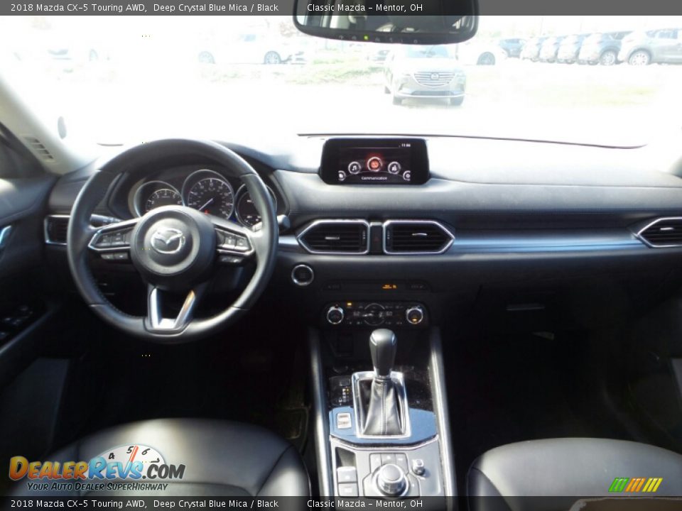 2018 Mazda CX-5 Touring AWD Deep Crystal Blue Mica / Black Photo #2