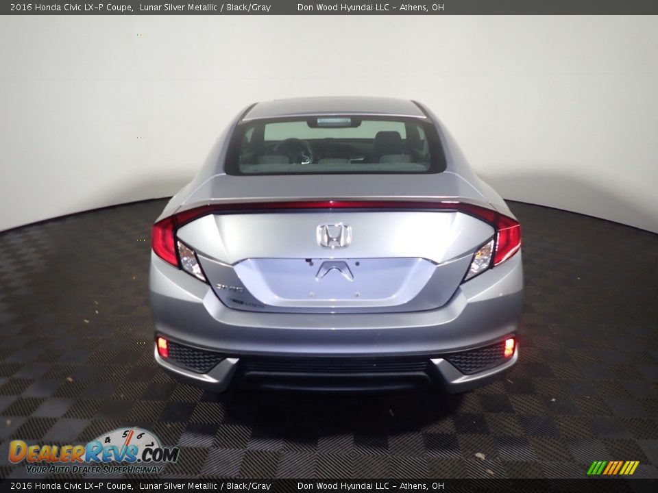 2016 Honda Civic LX-P Coupe Lunar Silver Metallic / Black/Gray Photo #13