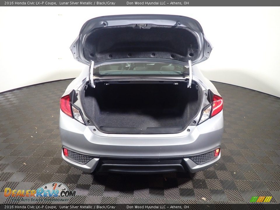 2016 Honda Civic LX-P Coupe Lunar Silver Metallic / Black/Gray Photo #14