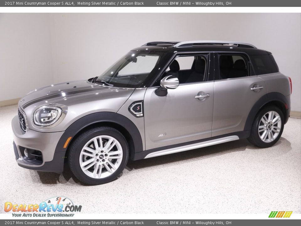 2017 Mini Countryman Cooper S ALL4 Melting Silver Metallic / Carbon Black Photo #3