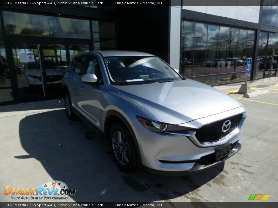 2018 Mazda CX-5 Sport AWD Sonic Silver Metallic / Black Photo #1