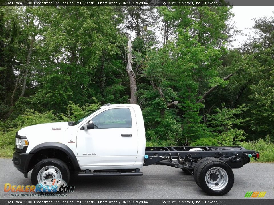 Bright White 2021 Ram 4500 Tradesman Regular Cab 4x4 Chassis Photo #1