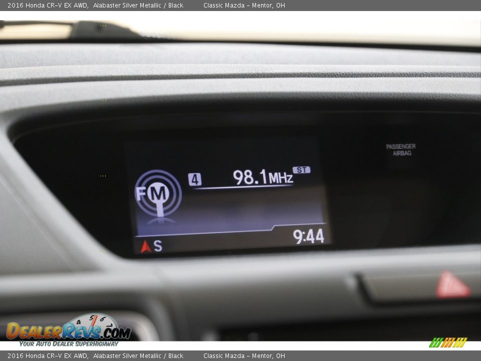 2016 Honda CR-V EX AWD Alabaster Silver Metallic / Black Photo #11