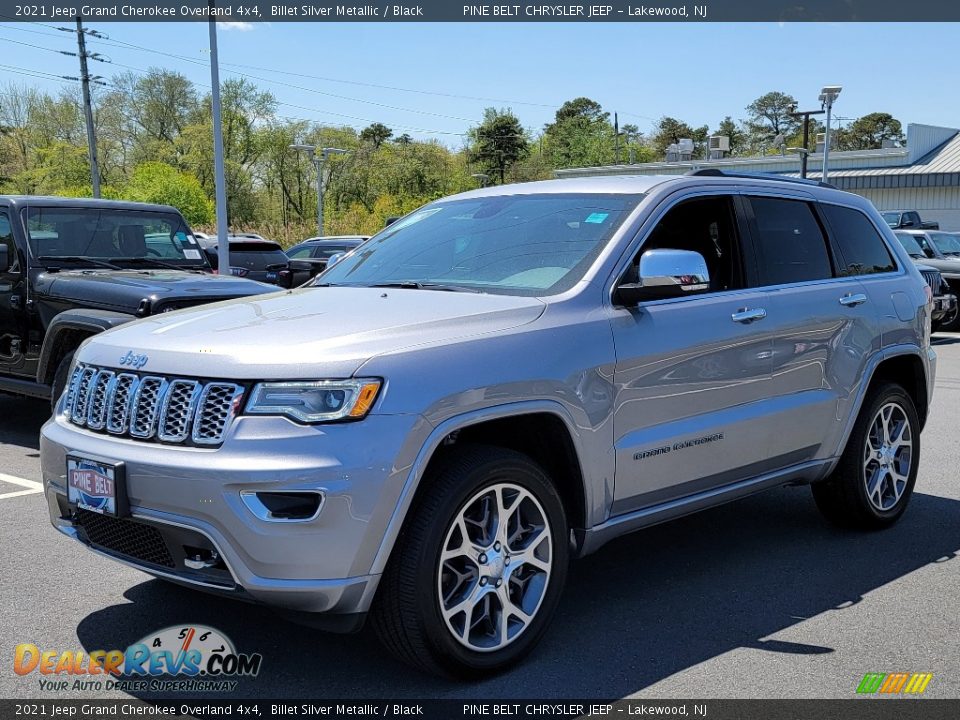 2021 Jeep Grand Cherokee Overland 4x4 Billet Silver Metallic / Black Photo #1