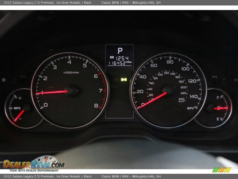 2013 Subaru Legacy 2.5i Premium Gauges Photo #8