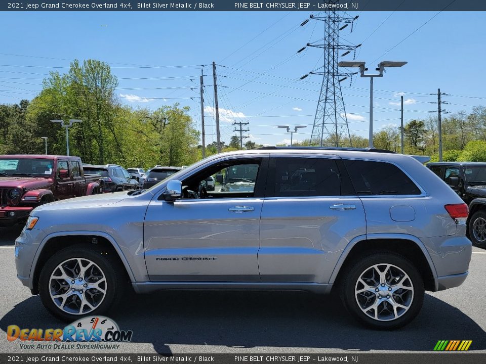 2021 Jeep Grand Cherokee Overland 4x4 Billet Silver Metallic / Black Photo #4