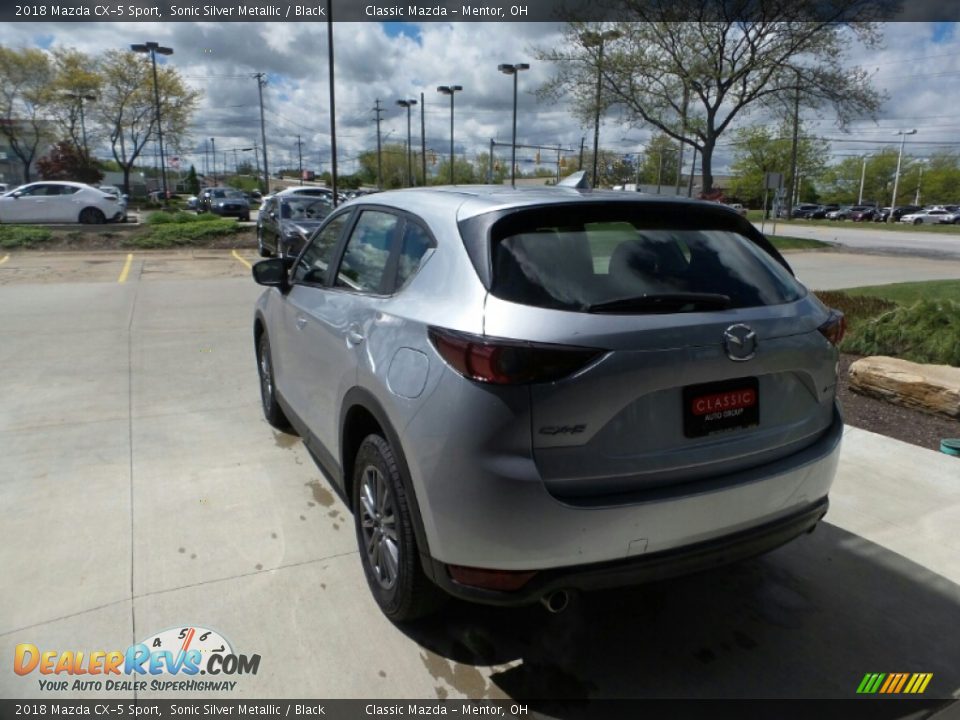 2018 Mazda CX-5 Sport Sonic Silver Metallic / Black Photo #3