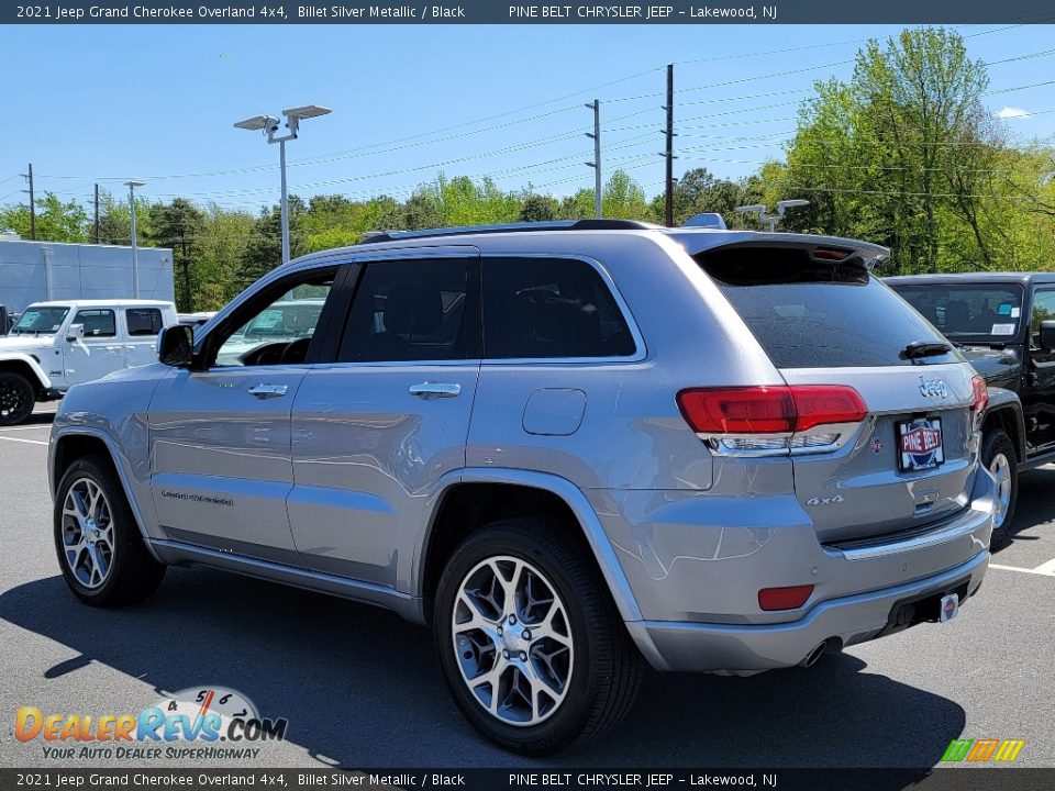 2021 Jeep Grand Cherokee Overland 4x4 Billet Silver Metallic / Black Photo #6