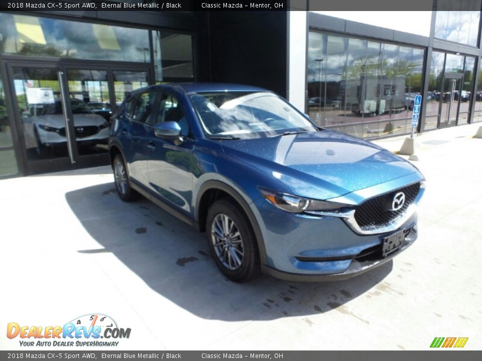 2018 Mazda CX-5 Sport AWD Eternal Blue Metallic / Black Photo #1