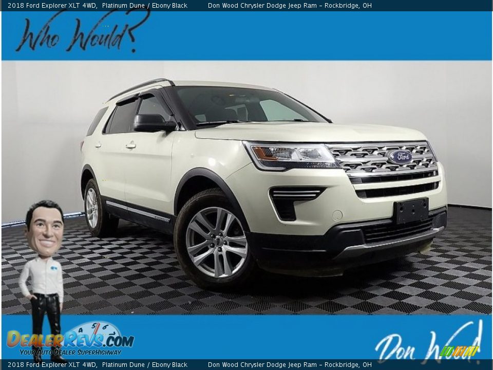 2018 Ford Explorer XLT 4WD Platinum Dune / Ebony Black Photo #1