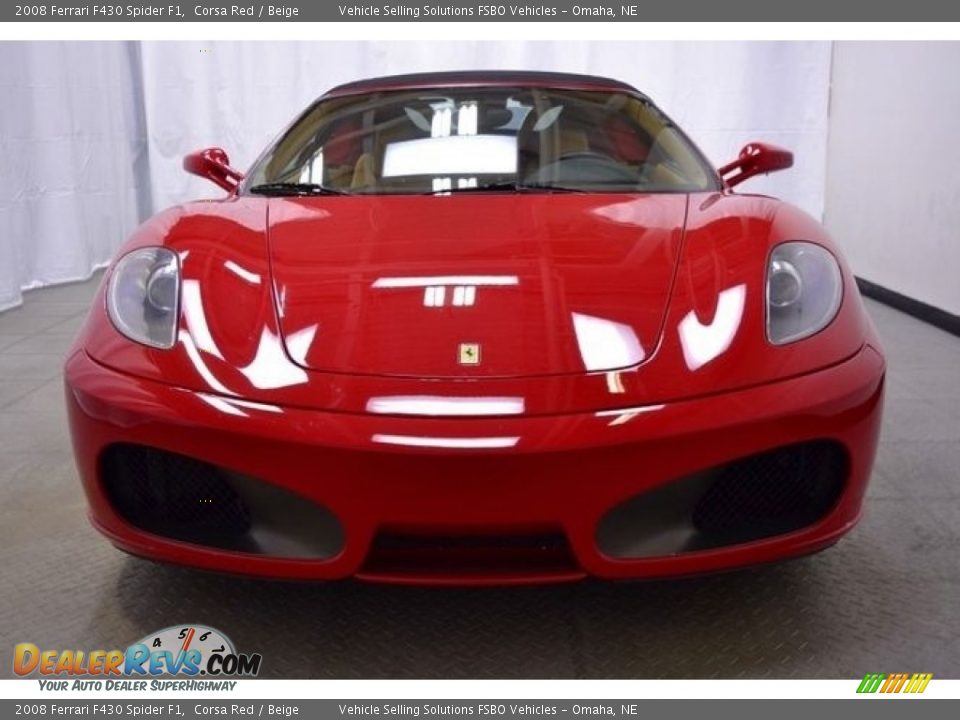 2008 Ferrari F430 Spider F1 Corsa Red / Beige Photo #1