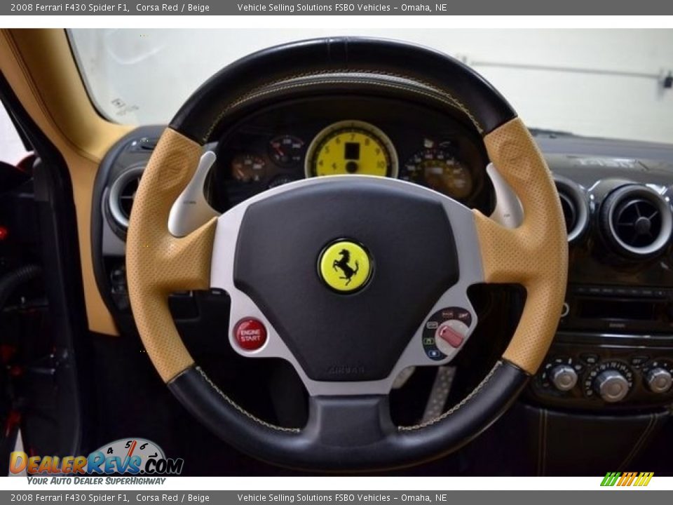 2008 Ferrari F430 Spider F1 Corsa Red / Beige Photo #2