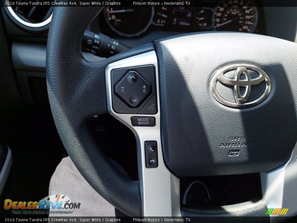 2019 Toyota Tundra SR5 CrewMax 4x4 Super White / Graphite Photo #16