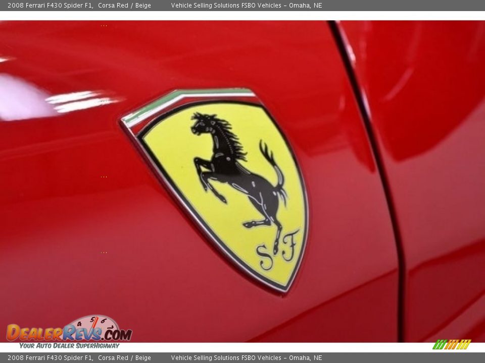 2008 Ferrari F430 Spider F1 Corsa Red / Beige Photo #5