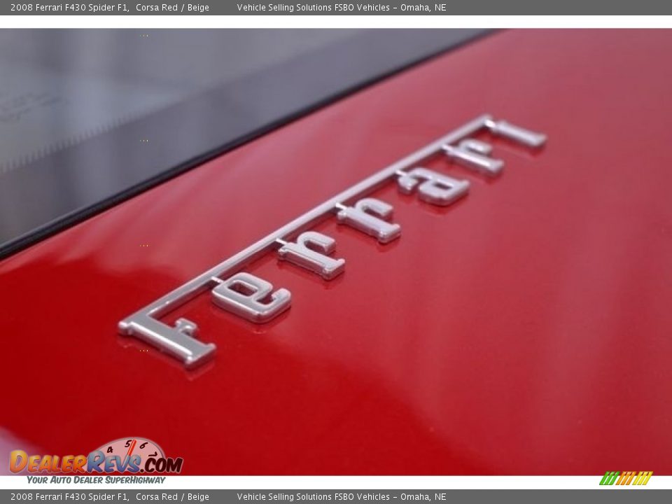 2008 Ferrari F430 Spider F1 Corsa Red / Beige Photo #6