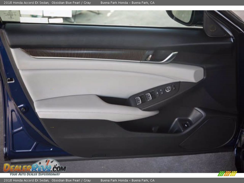 2018 Honda Accord EX Sedan Obsidian Blue Pearl / Gray Photo #29