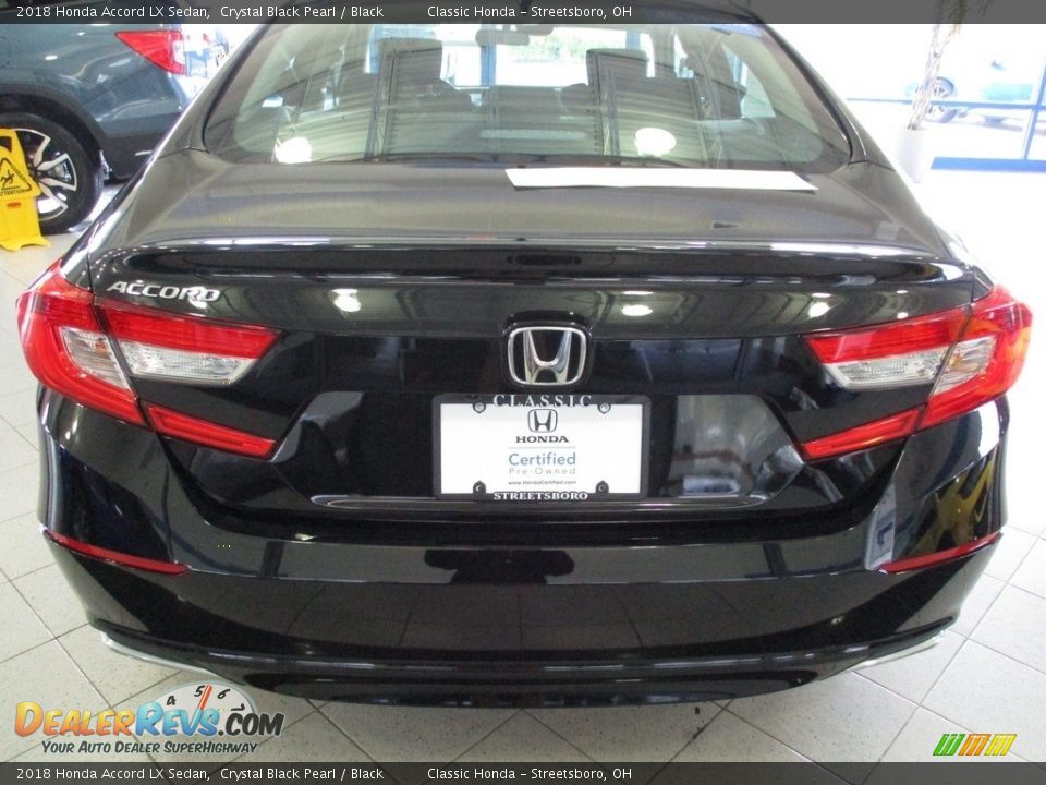 2018 Honda Accord LX Sedan Crystal Black Pearl / Black Photo #7