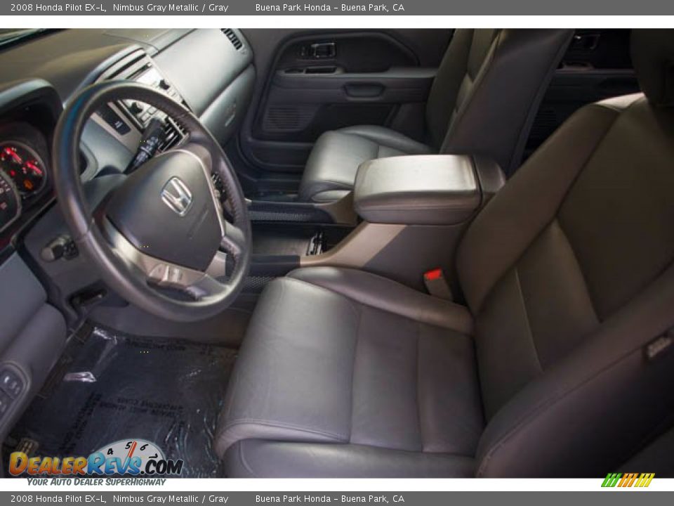 2008 Honda Pilot EX-L Nimbus Gray Metallic / Gray Photo #3