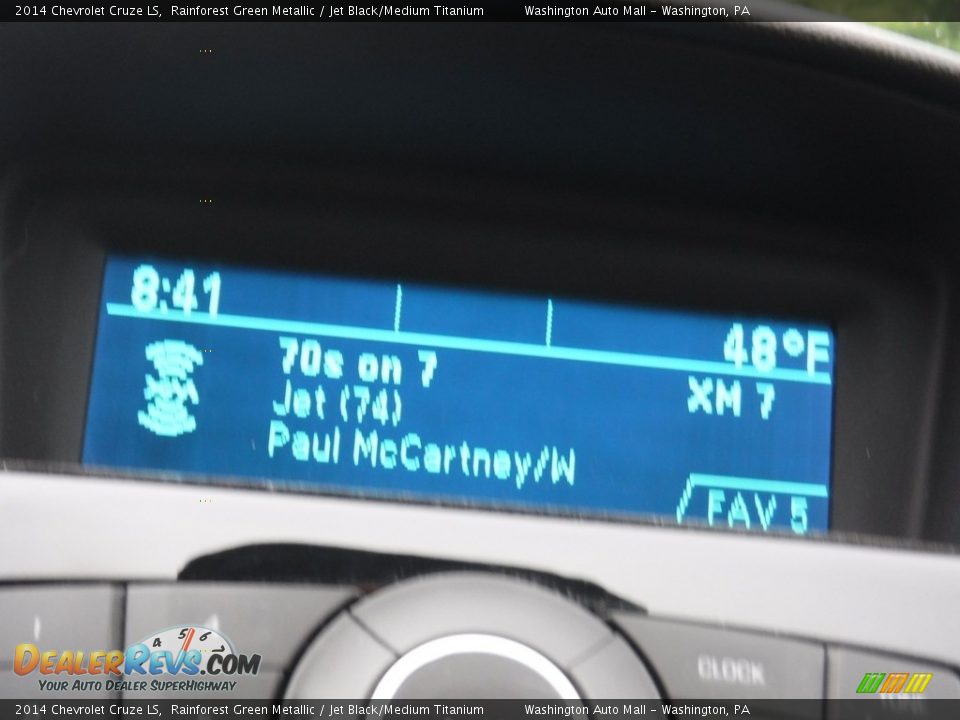 2014 Chevrolet Cruze LS Rainforest Green Metallic / Jet Black/Medium Titanium Photo #4