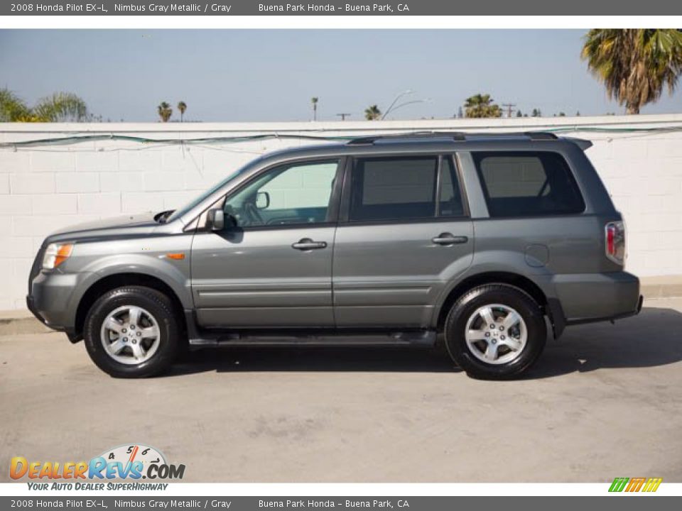 2008 Honda Pilot EX-L Nimbus Gray Metallic / Gray Photo #8