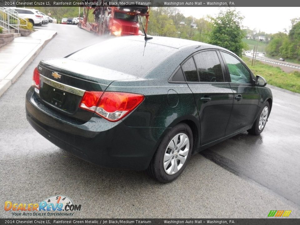 2014 Chevrolet Cruze LS Rainforest Green Metallic / Jet Black/Medium Titanium Photo #12