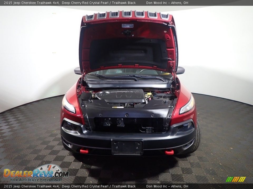 2015 Jeep Cherokee Trailhawk 4x4 Deep Cherry Red Crystal Pearl / Trailhawk Black Photo #6