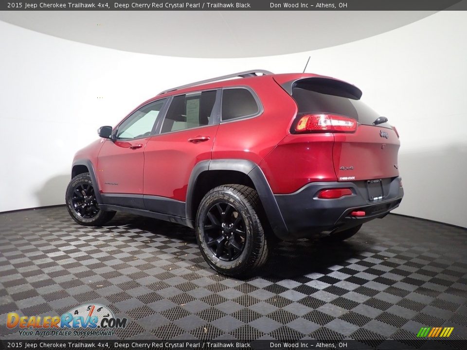 2015 Jeep Cherokee Trailhawk 4x4 Deep Cherry Red Crystal Pearl / Trailhawk Black Photo #11