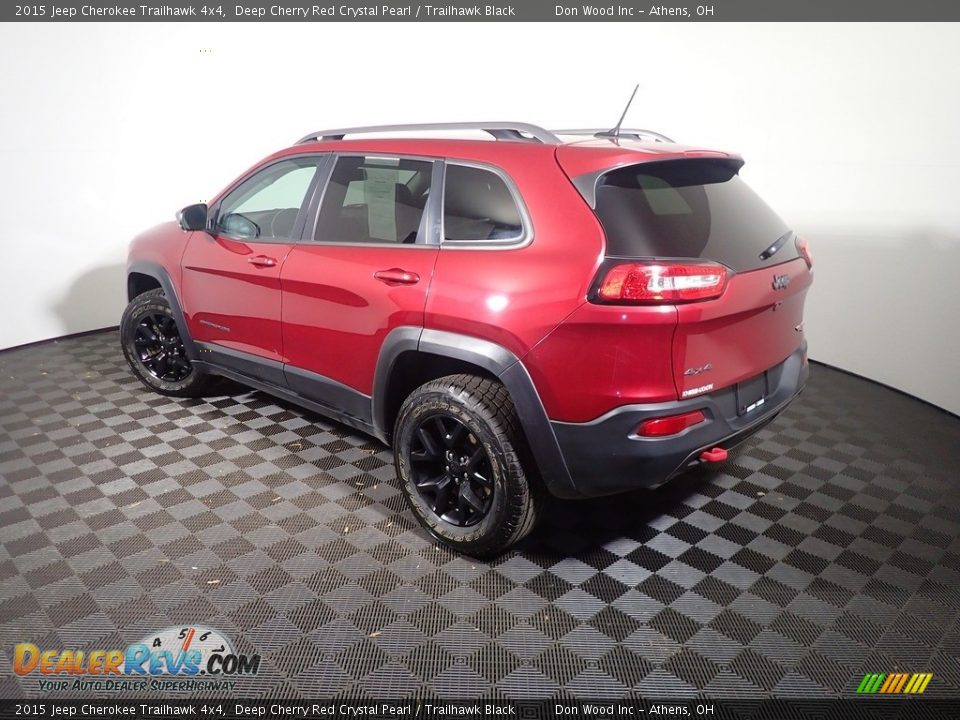 2015 Jeep Cherokee Trailhawk 4x4 Deep Cherry Red Crystal Pearl / Trailhawk Black Photo #12