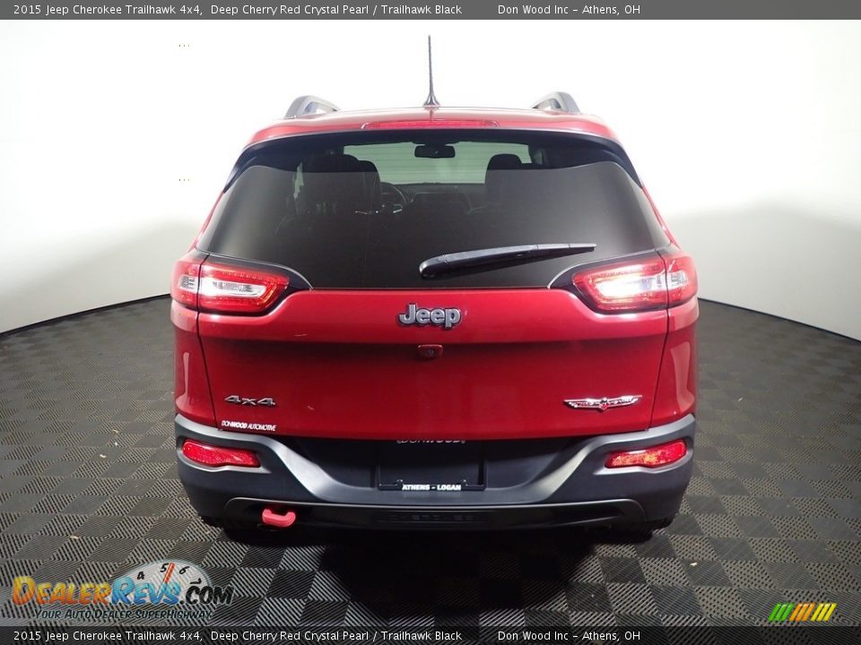 2015 Jeep Cherokee Trailhawk 4x4 Deep Cherry Red Crystal Pearl / Trailhawk Black Photo #13