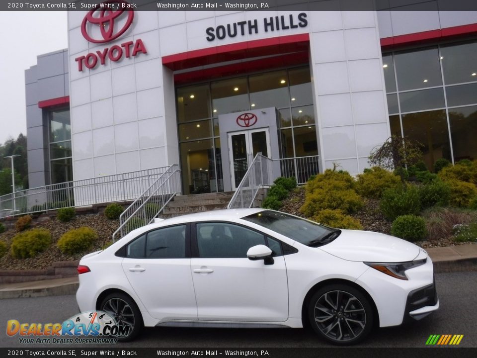 2020 Toyota Corolla SE Super White / Black Photo #2