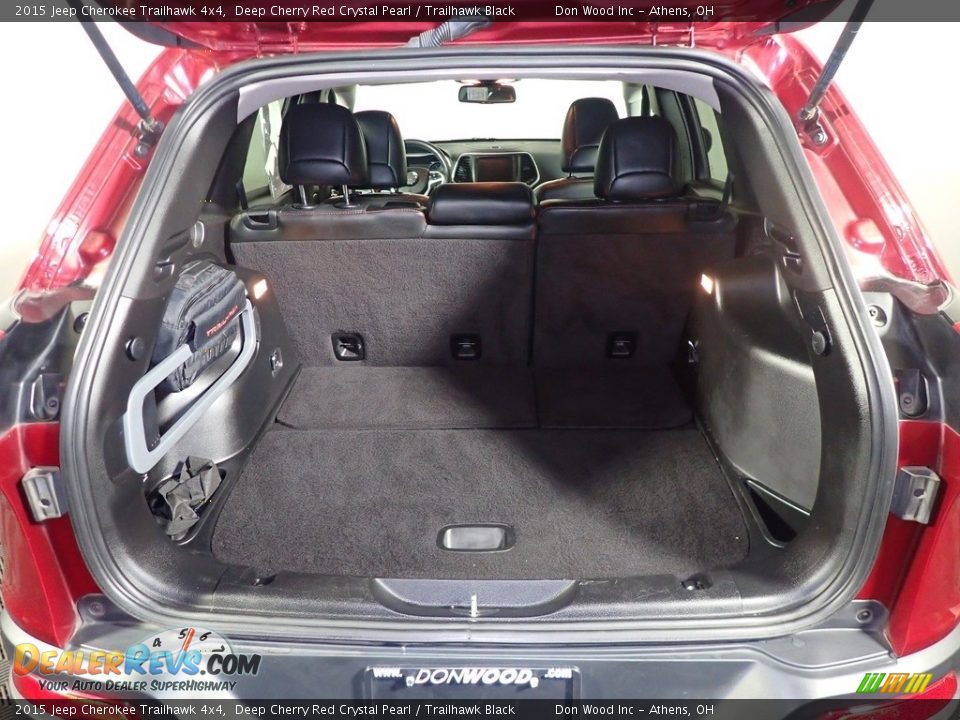 2015 Jeep Cherokee Trailhawk 4x4 Deep Cherry Red Crystal Pearl / Trailhawk Black Photo #15