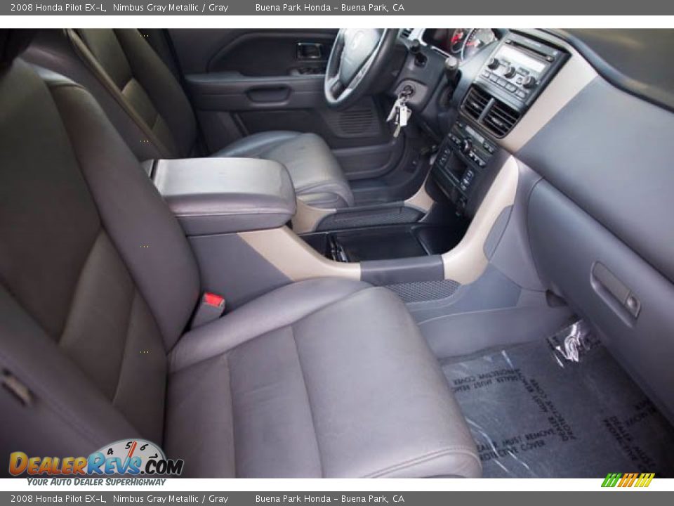 2008 Honda Pilot EX-L Nimbus Gray Metallic / Gray Photo #22