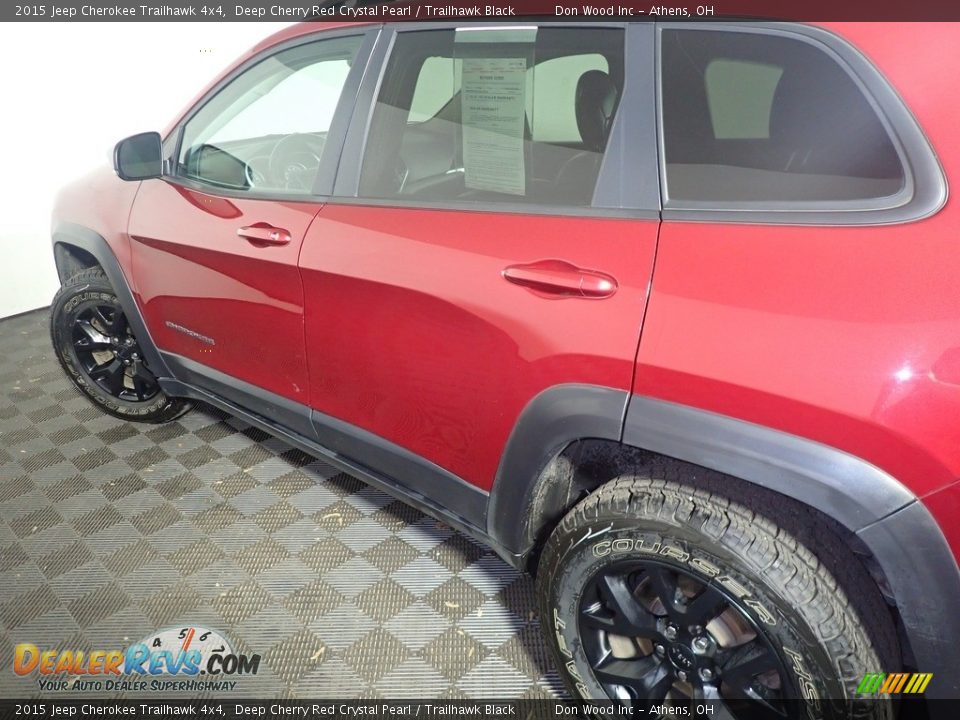 2015 Jeep Cherokee Trailhawk 4x4 Deep Cherry Red Crystal Pearl / Trailhawk Black Photo #18