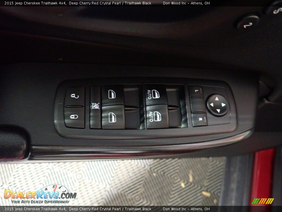 2015 Jeep Cherokee Trailhawk 4x4 Deep Cherry Red Crystal Pearl / Trailhawk Black Photo #21
