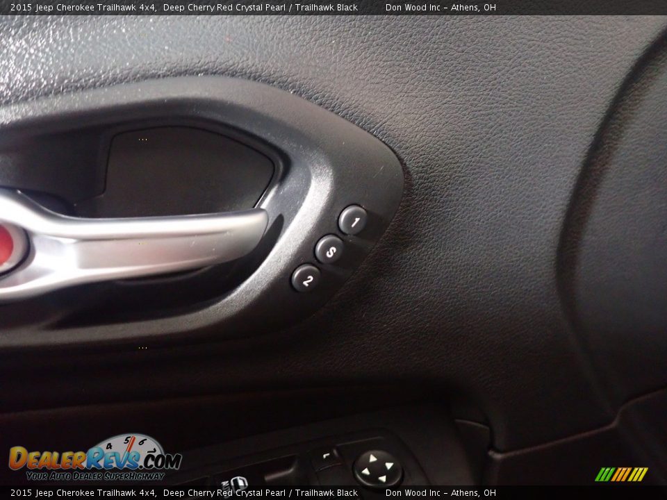 2015 Jeep Cherokee Trailhawk 4x4 Deep Cherry Red Crystal Pearl / Trailhawk Black Photo #22