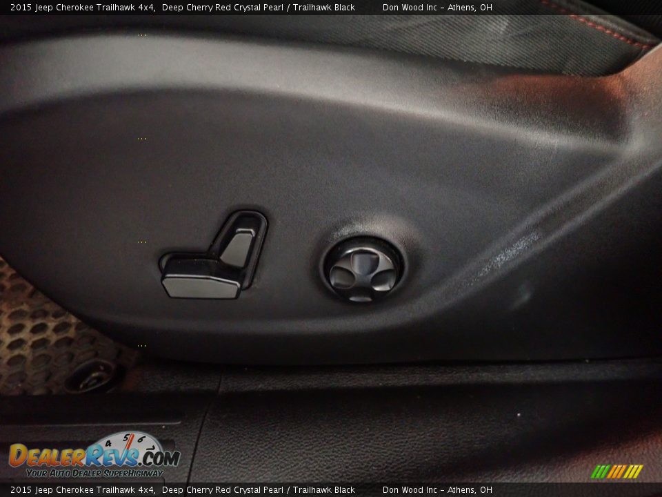2015 Jeep Cherokee Trailhawk 4x4 Deep Cherry Red Crystal Pearl / Trailhawk Black Photo #24