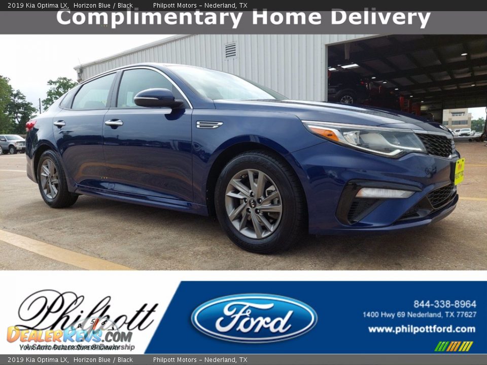2019 Kia Optima LX Horizon Blue / Black Photo #1