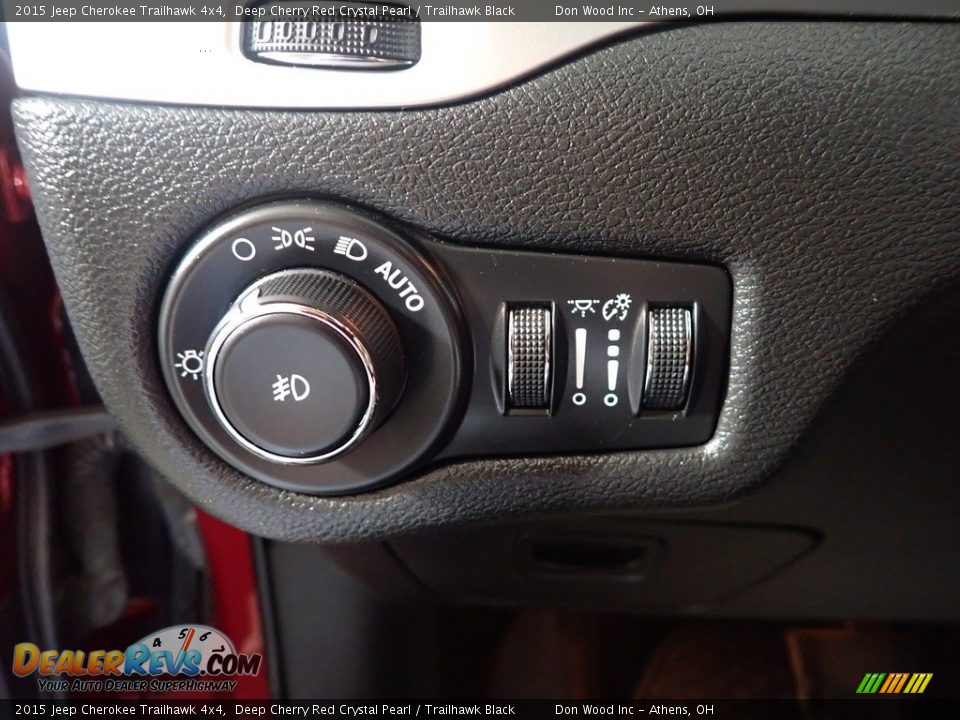 2015 Jeep Cherokee Trailhawk 4x4 Deep Cherry Red Crystal Pearl / Trailhawk Black Photo #32