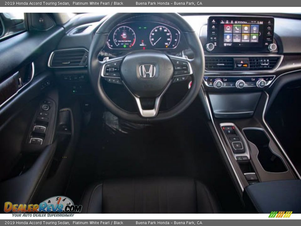 2019 Honda Accord Touring Sedan Platinum White Pearl / Black Photo #5