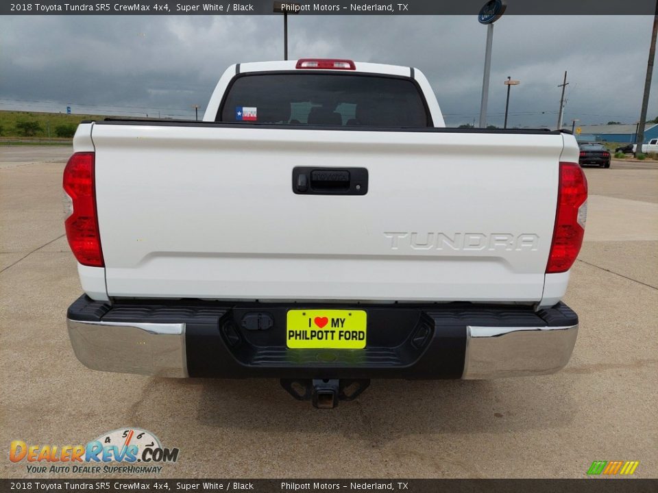2018 Toyota Tundra SR5 CrewMax 4x4 Super White / Black Photo #8