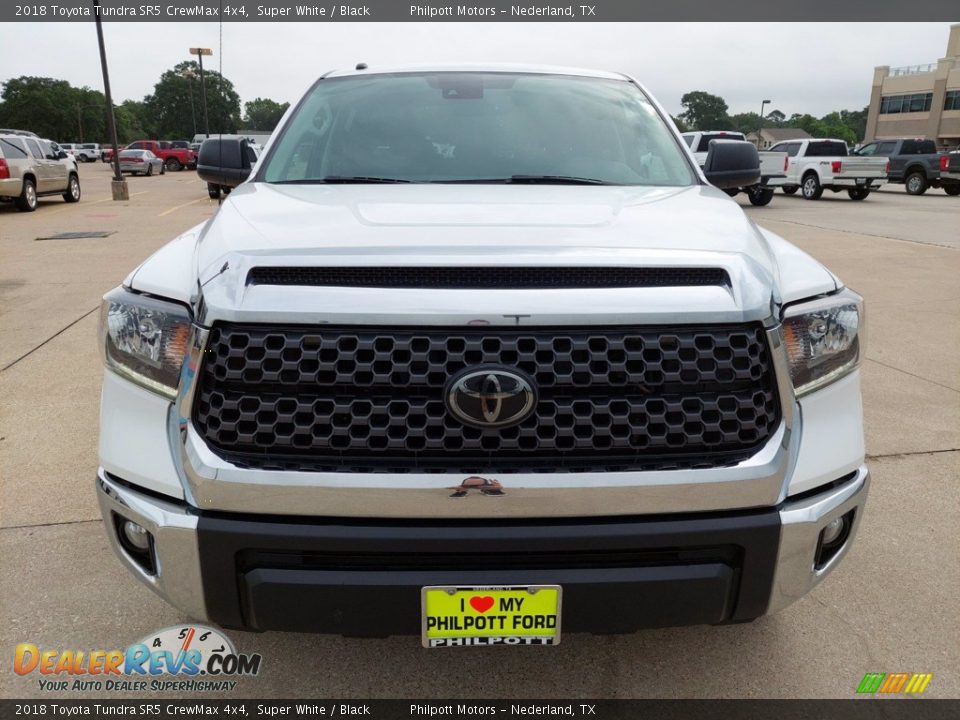 2018 Toyota Tundra SR5 CrewMax 4x4 Super White / Black Photo #9