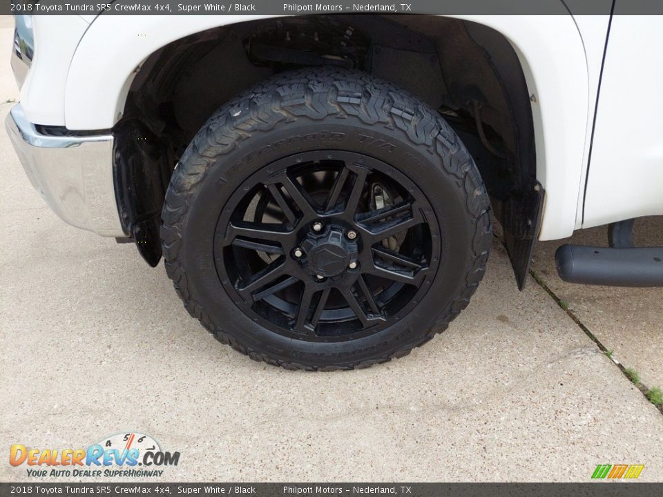 2018 Toyota Tundra SR5 CrewMax 4x4 Super White / Black Photo #10
