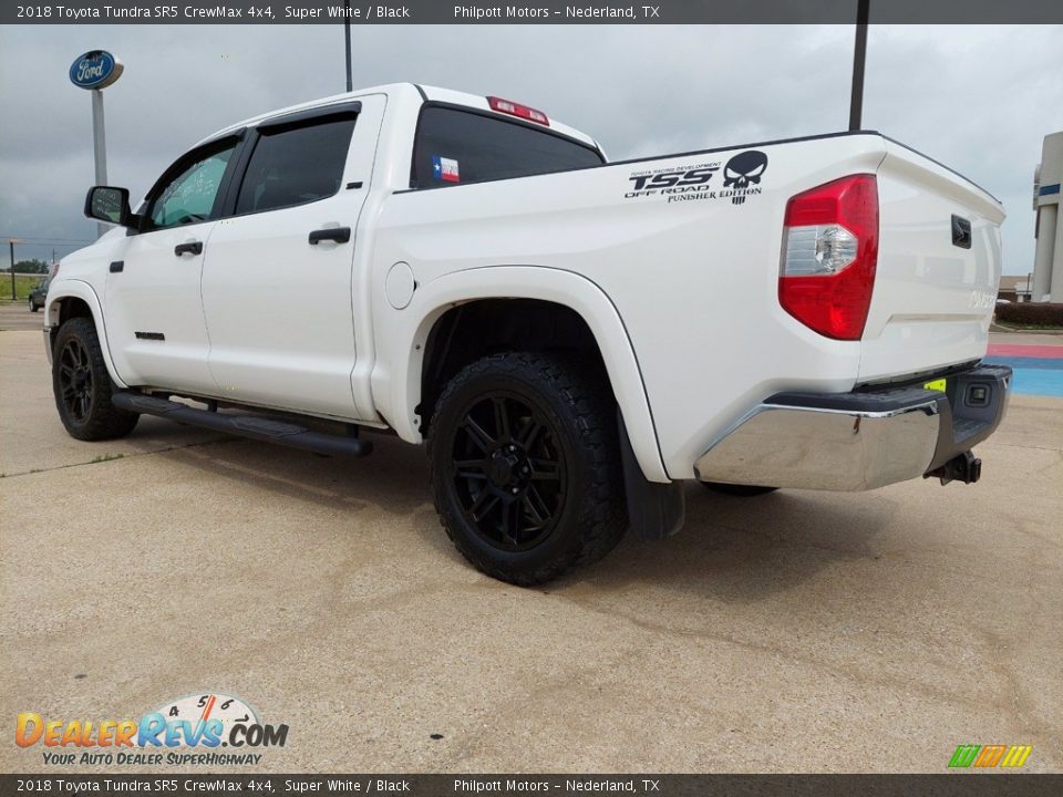 2018 Toyota Tundra SR5 CrewMax 4x4 Super White / Black Photo #11