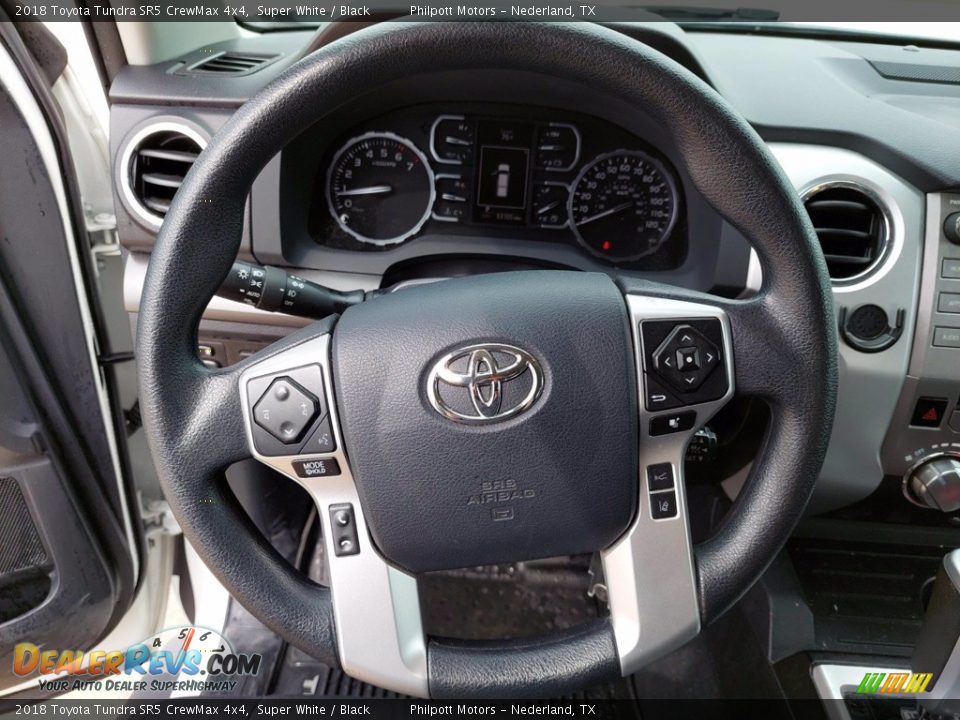 2018 Toyota Tundra SR5 CrewMax 4x4 Super White / Black Photo #15