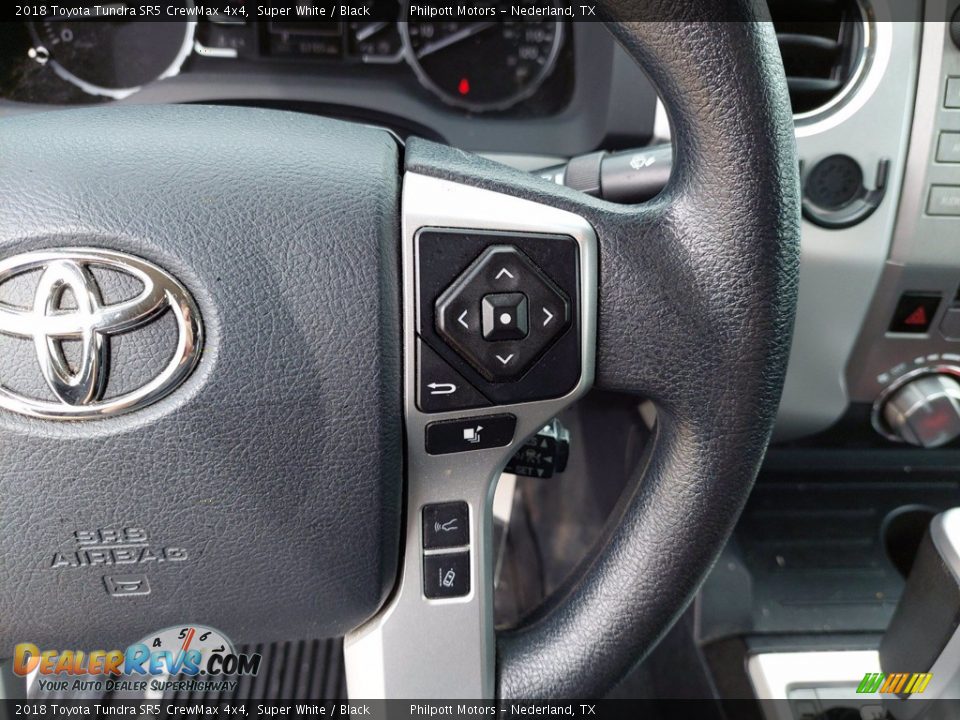 2018 Toyota Tundra SR5 CrewMax 4x4 Super White / Black Photo #17