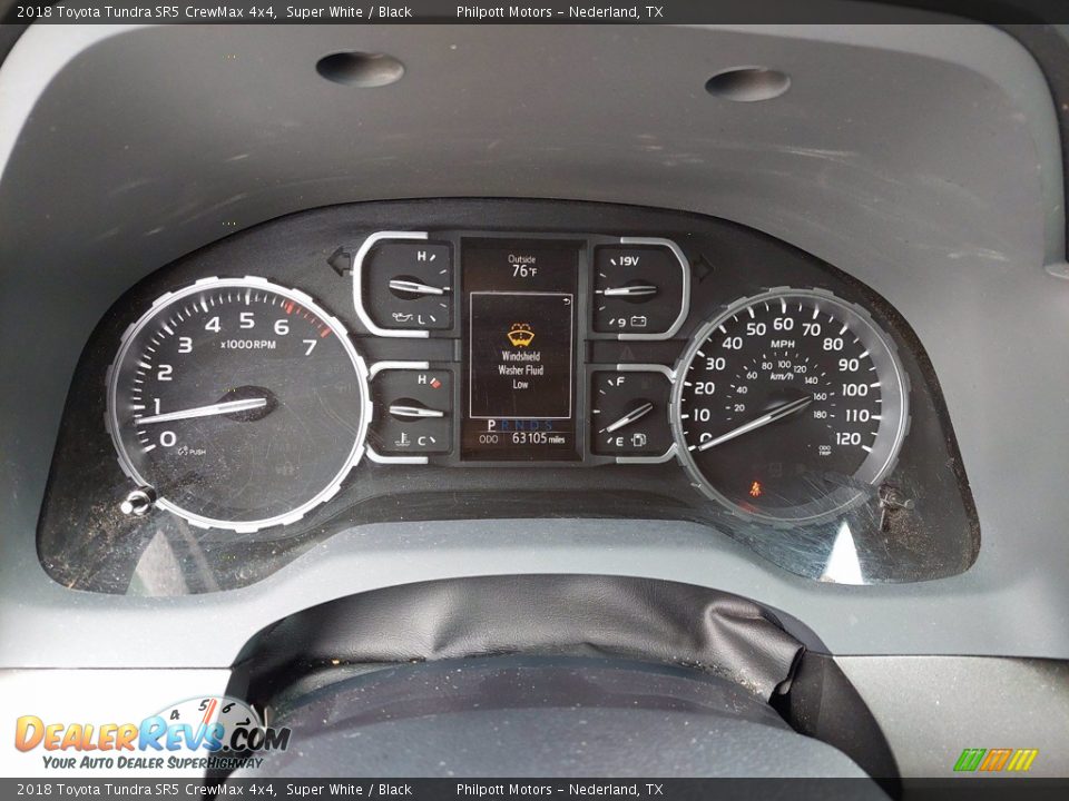 2018 Toyota Tundra SR5 CrewMax 4x4 Super White / Black Photo #29