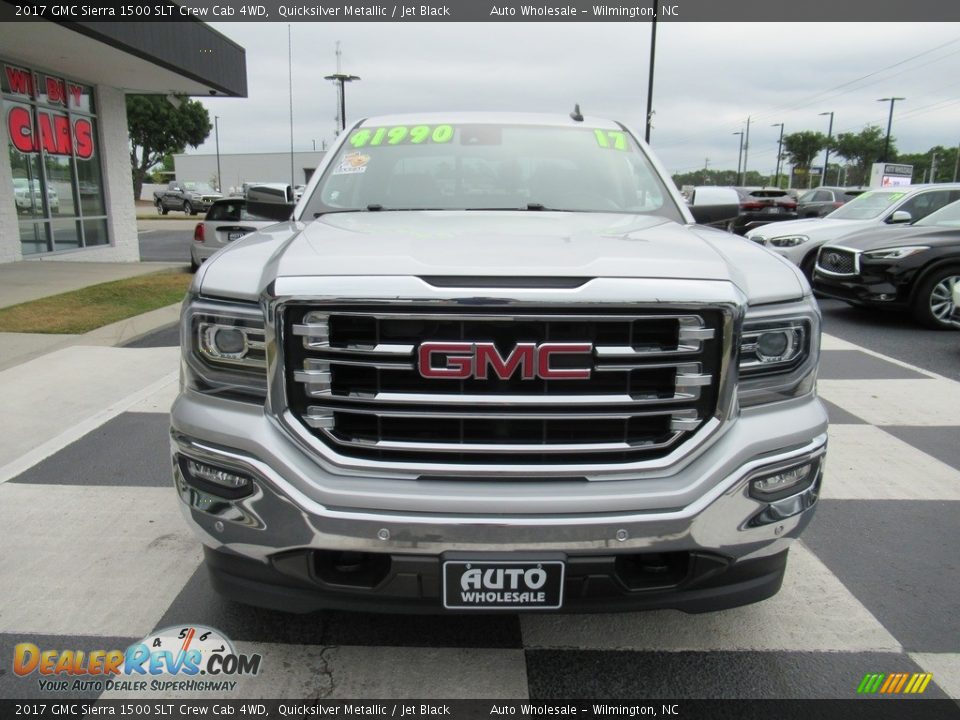 2017 GMC Sierra 1500 SLT Crew Cab 4WD Quicksilver Metallic / Jet Black Photo #2